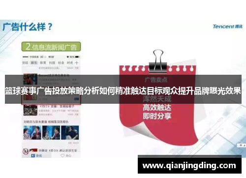 篮球赛事广告投放策略分析如何精准触达目标观众提升品牌曝光效果